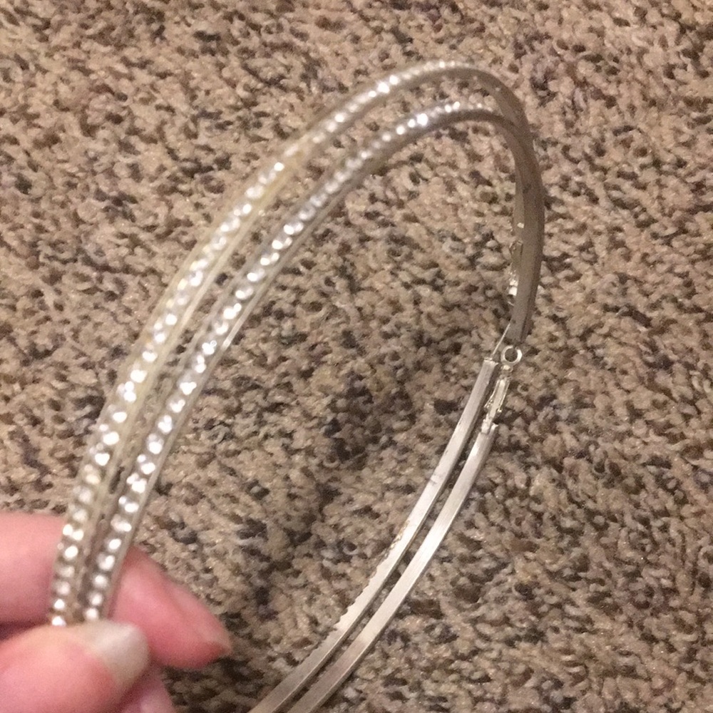 5 Inch Hoop Earrings - Picture 2 of 5